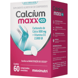 CALCIUM MAXX D3 – CÁLCIO + VITAMINA D – 60 CÁPSULAS – SUPORTE PARA OSSOS E DENTES