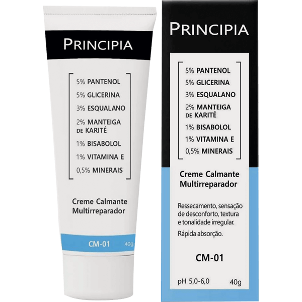 PRINCIPIA CREME CALMANTE MULTI CM-01 – HIDRATAÇÃO E REPARAÇÃO DA PELE – 40G