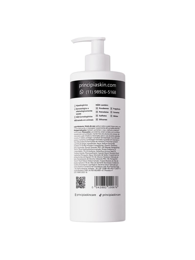PRINCIPIA LOCAO HID CORPORAL LH-02 500ML