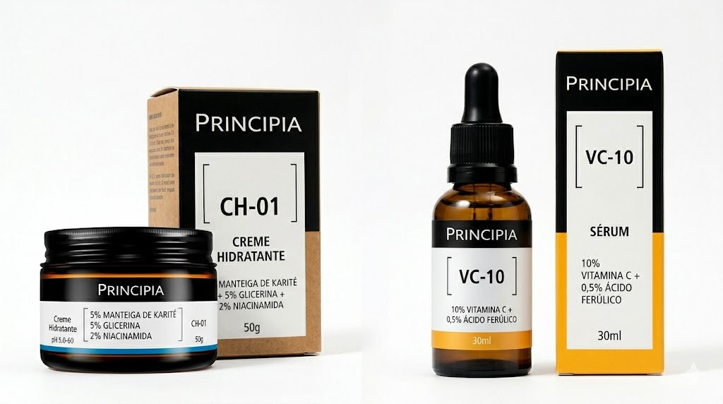 Kit Hidratação e Uniformização  CREME HIDRATANTE CH-01 50G e SÉRUM VITAMINA C VC-10