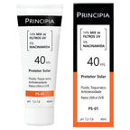 Protetor Solar Facial Principia PS-01 FPS 40 40ml – Proteção UVA/UVB, Toque Seco, Oil Control e Uso Diário