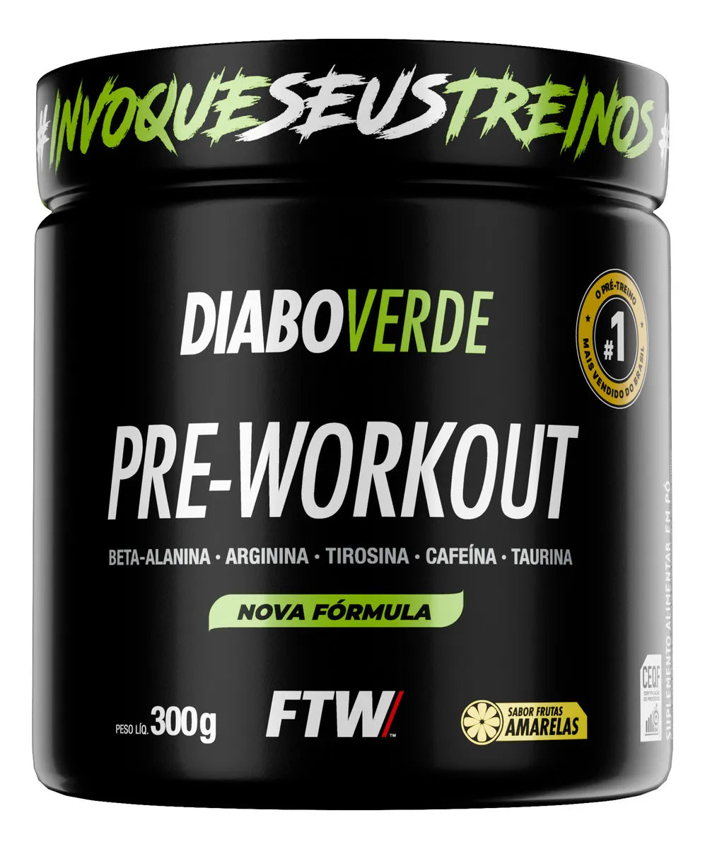 DIABO VERDE PRE-WORKOUT FRUTAS AMAR 300G
