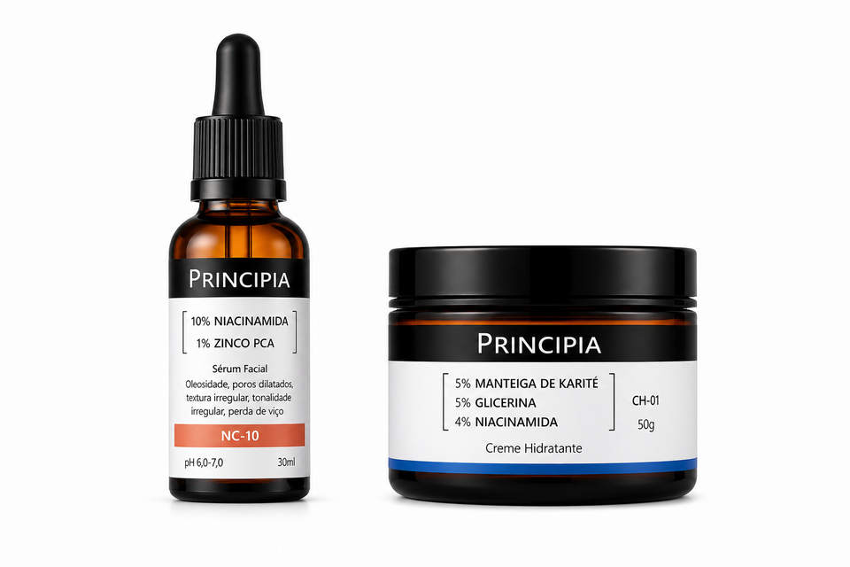 Kit Cuidado Diário Principia PRINCIPIA SÉRUM NIACINAMIDA + ZINCO NC-10+PRINCIPIA CREME HIDRATANTE CH-01 50G