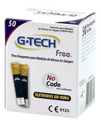 Tiras Reagentes G-Tech Free 1 – Teste de Glicose com 50 Unidades