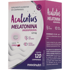 MELATONINA ACALENTUS ORODISPERSÍVEL – 120 COMPRIMIDOS – AUXILIA NO SONO E RELAXAMENTO