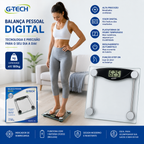 Balança G-tech Glass 10 Digital Vidro Temperado Até 180 Kg
