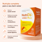 VITAMINA D3 2000 UI NUTRIDE – 60 CÁPSULAS – IMUNIDADE, OSSOS E SAÚDE MUSCULAR