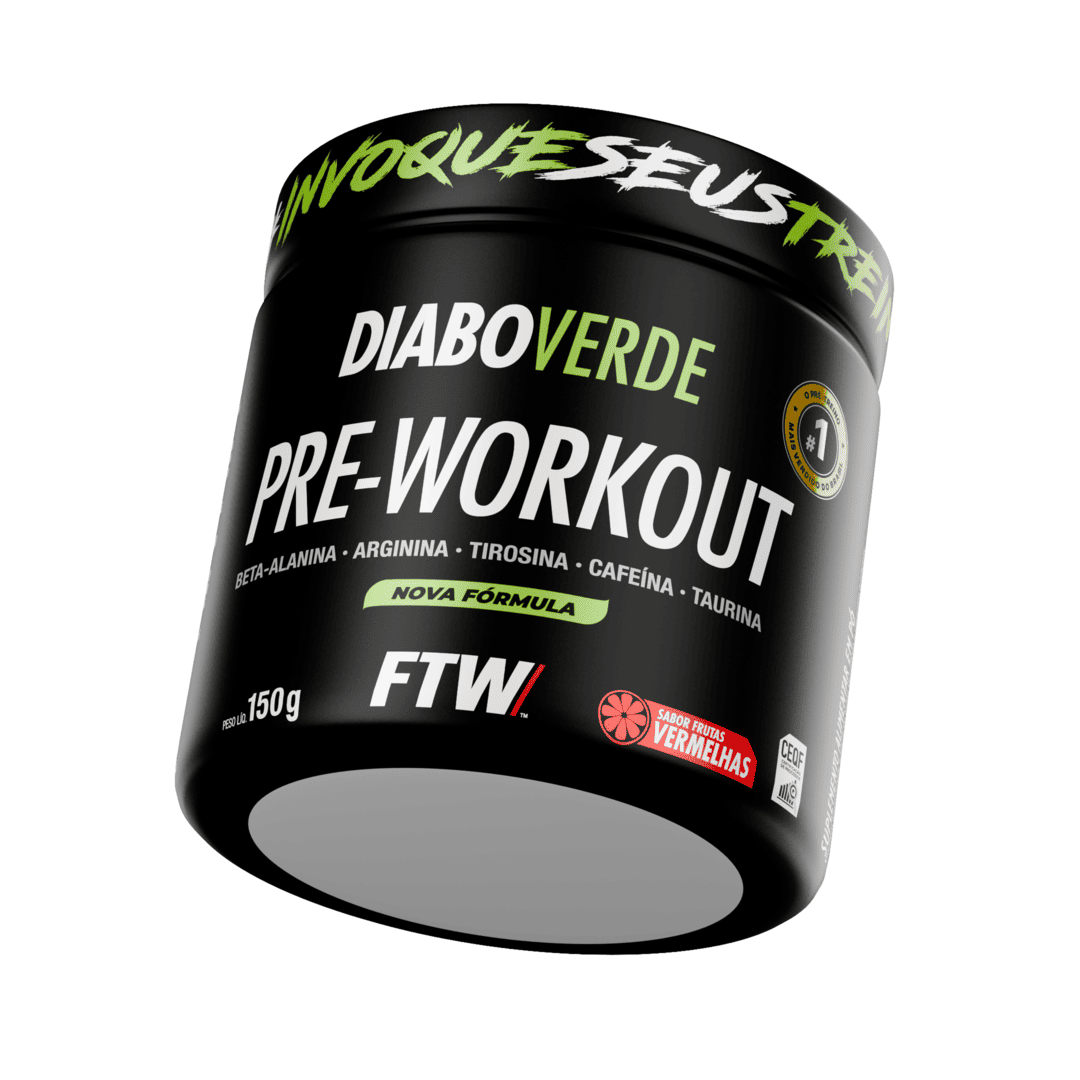 DIABO VERDE PRE-WORKOUT FRUTAS VERM 300G