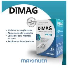 DIMAG DI-MALATO DE MAGNÉSIO 400MG – 60 CÁPSULAS – ENERGIA, MÚSCULOS E SISTEMA NERVOSO